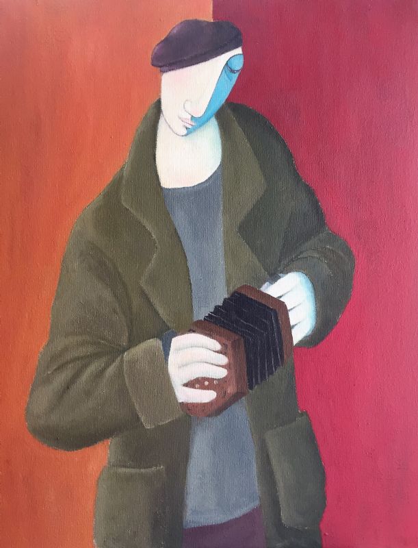 The concertina Player