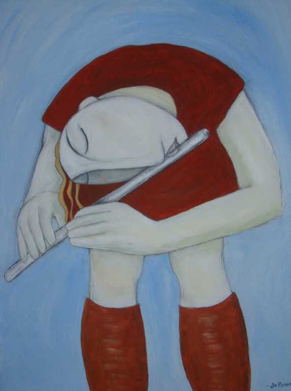 painting of flute player